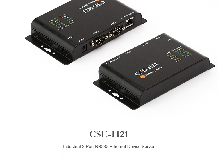2 ports rs232 to ethernet tcp ip converter cse h21